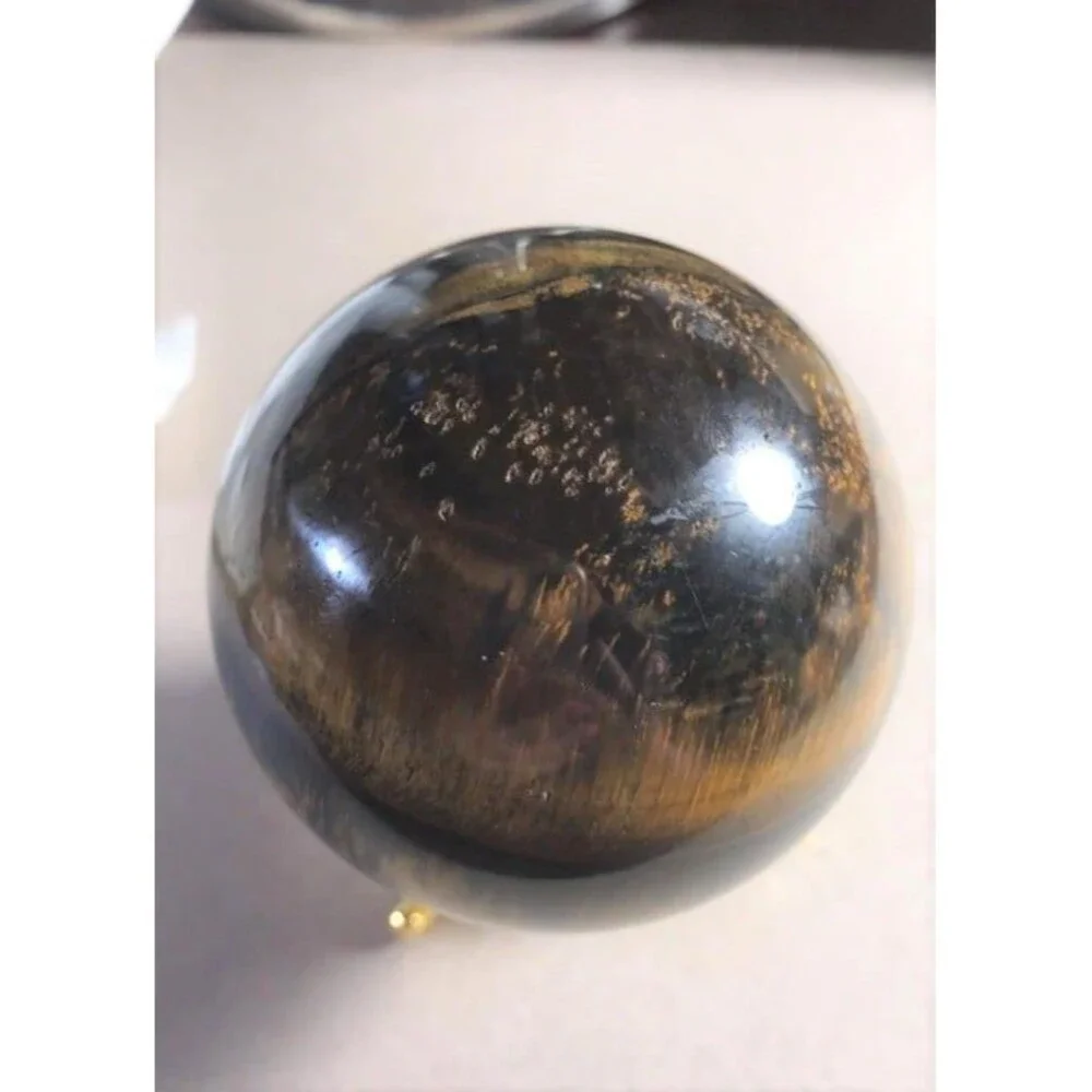 Big Blue Tiger Eye Sphere w/stand